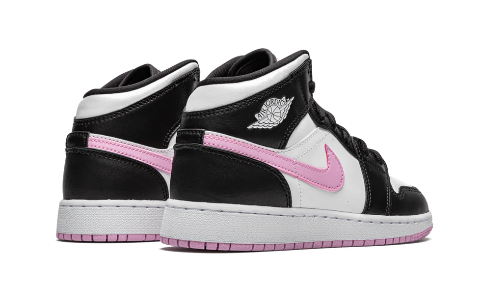 Air Jordan 1 Mid White Black Light Arctic Pink