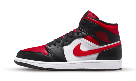 Air Jordan 1 Mid White Black Red
